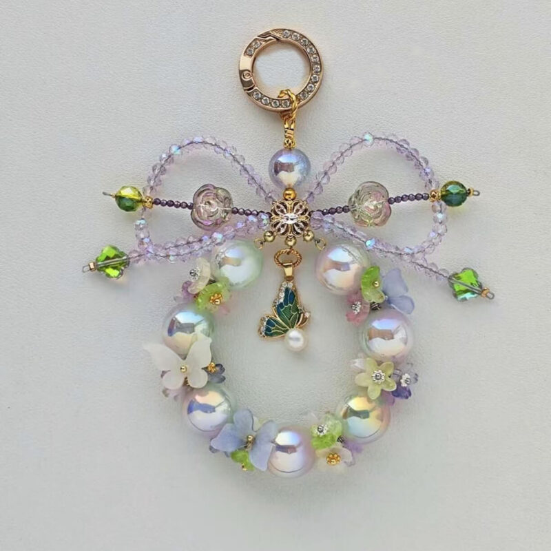 Handmade Beaded Heavy Oil Painting Hanging Tag Phone Chain