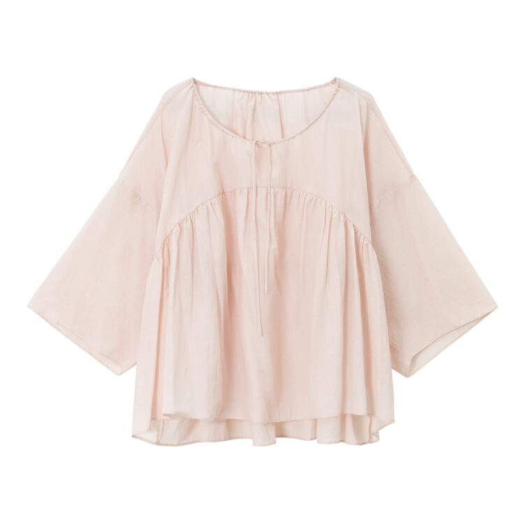 Anti-wrinkle Tencel Flared Hem Shirt