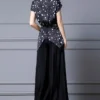 cross back top and wide leg pants set 3