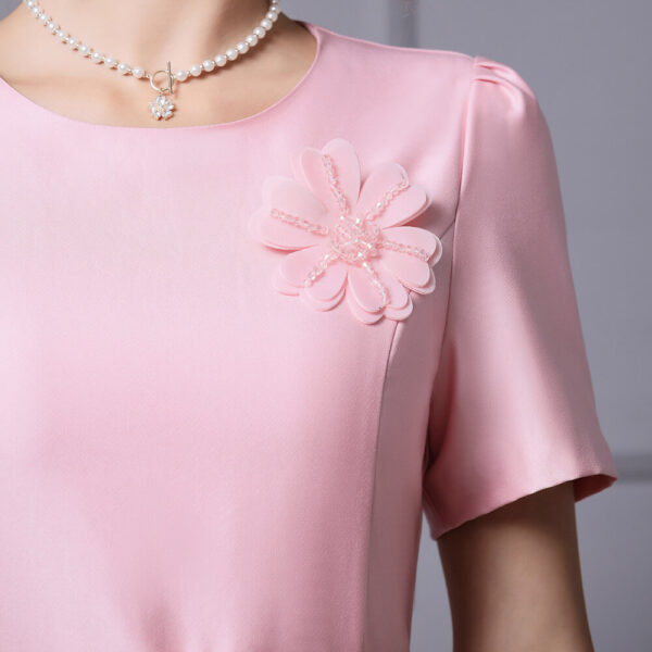hand beaded flower party dress 4