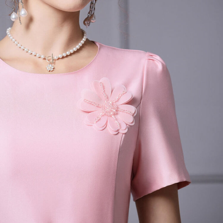 hand beaded flower party dress 5