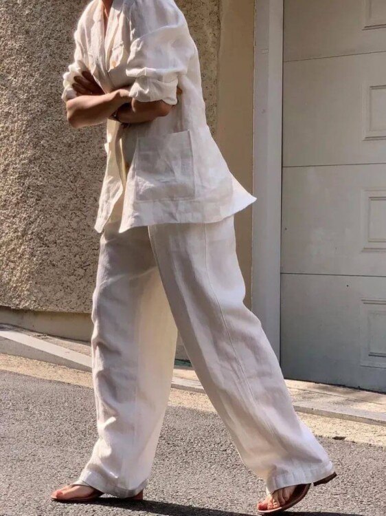 Wear linen in summer for an effortlessly chic look! 30 linen 23
