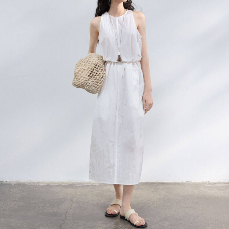 Outdoor Casual Texture Vest Dress