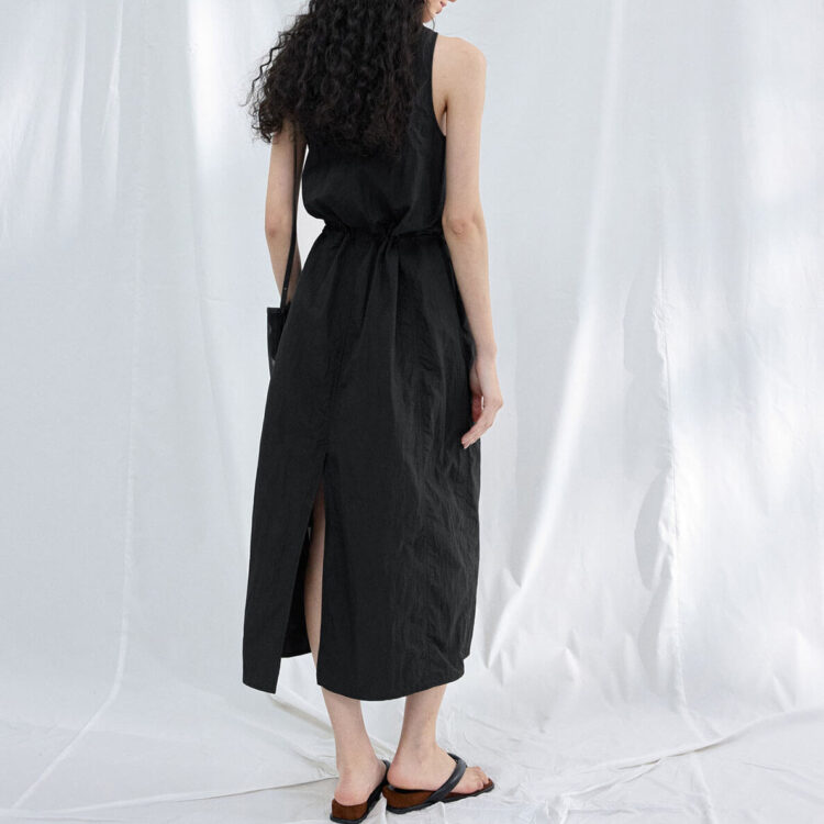 outdoor casual texture vest dress 6