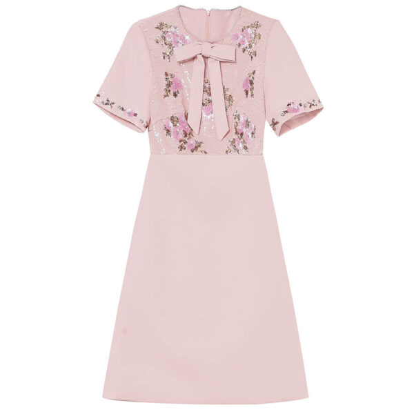 sequin bow party dress 4