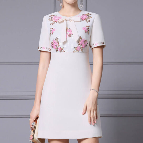 sequin bow party dress 6