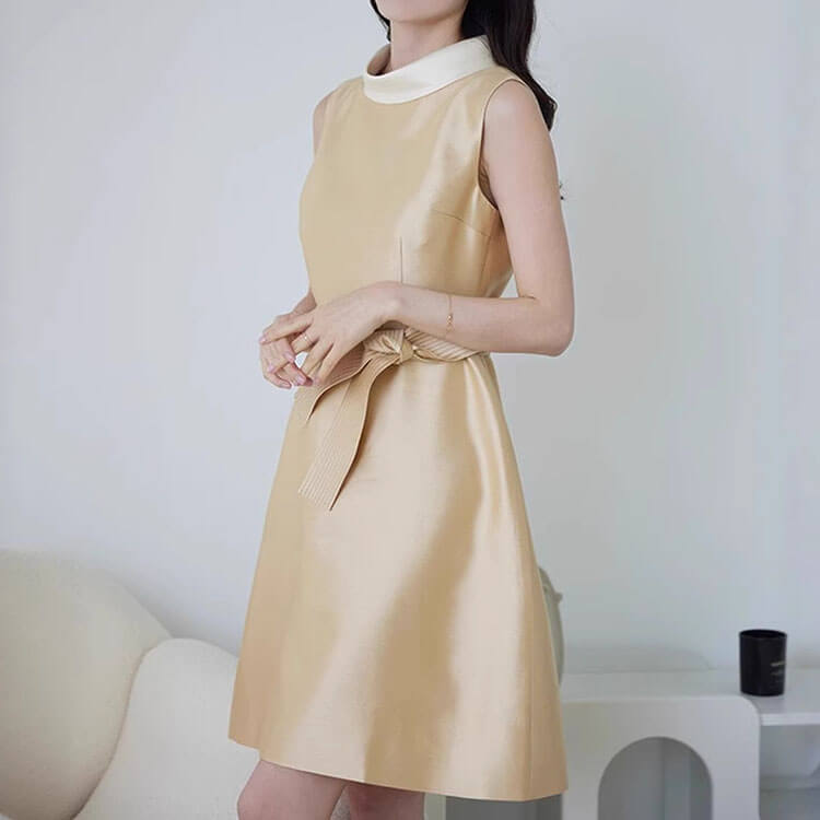 silk satin bud dress 1