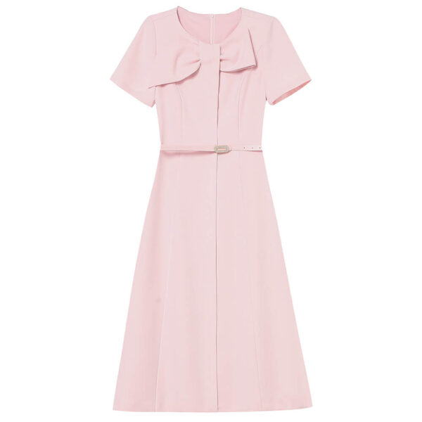 summer pink bow dress 1