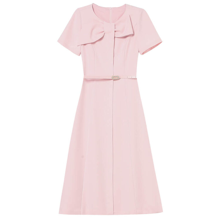 Summer Pink Bow Dress