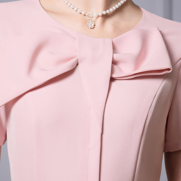 summer pink bow dress 2