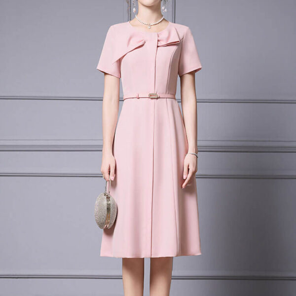 summer pink bow dress 8