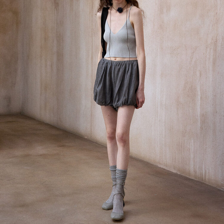 tencel pleated bud shorts 11