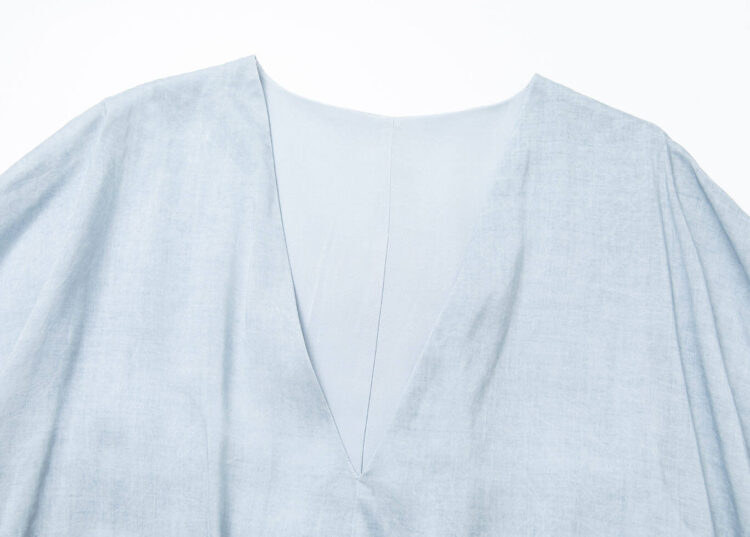 tencel v neck waist wrap dress 5
