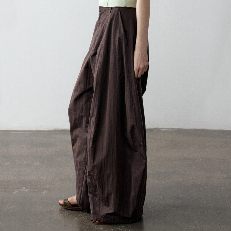 Textured Casual Balloon Pants
