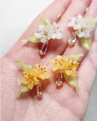 Handmade Lily Earrings