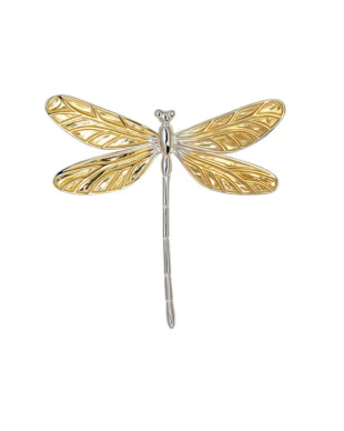 925 Sterling Silver Dragonfly Brooch
