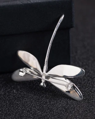 925 Sterling Silver Dragonfly Brooch