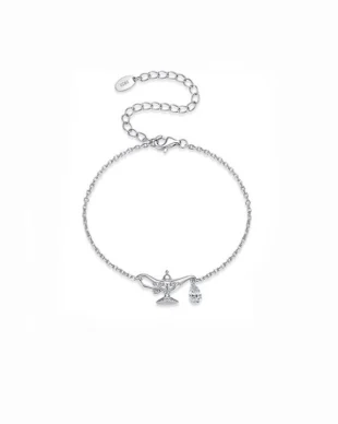 925 Sterling Silver Magic Wish Lamp Bracelet