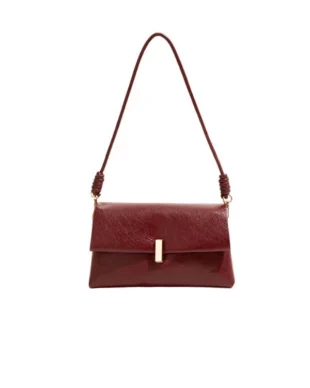 Autumn Winter Small Square Pull-up Leather Handbag