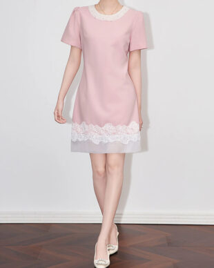 Beaded Lace Slimming Dress