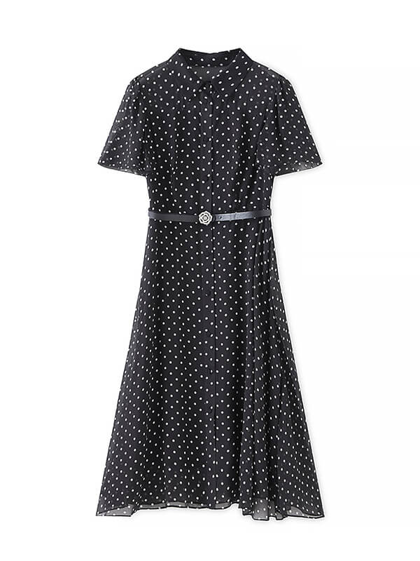 Black Polka Dot Vintage Dress