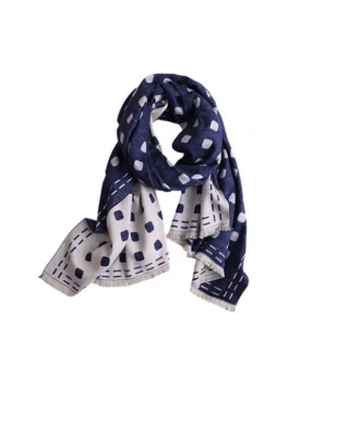 5-in-1 Convertible Check Wrap - Thickened Sueded Silk Scarf Blanket Tote