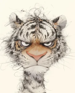 Chinese Zodiac Tiger Perler Bead Pattern – Courage Power Fuse Bead Design(5)