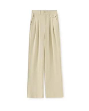 Cooling Slim-Fit Wide-Leg Dress Pants