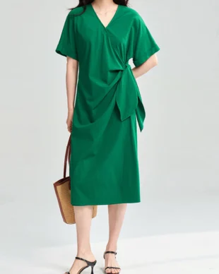 Criss-Cross Wrap Dress