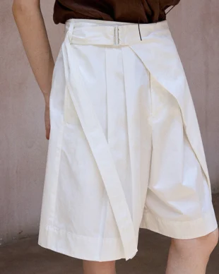 Cross-Front Wrap Shorts