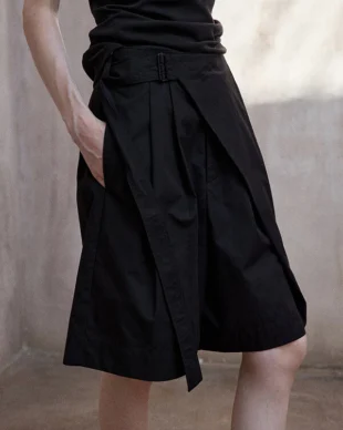 Cross-Front Wrap Shorts