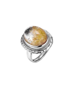 Crystal Sterling Silver Vintage Ring