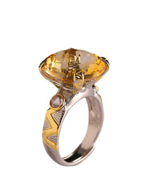 Crystal-set Ring