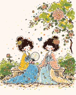 Cute Chinese Traditional Perler Bead Patterns – Oriental Pixel Art Collection 2 images