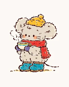 Cute Little Mouse Perler Beads Pattern – Easy Fuse Bead Design 2 images