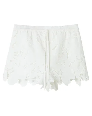 Drawstring Lace Shorts