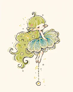 Elf Girl Perler Bead Pattern – Fantasy Fairy Fuse Bead Design 4 images