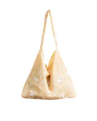 Floral Canvas Tote Bag