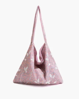 Floral Canvas Tote Bag