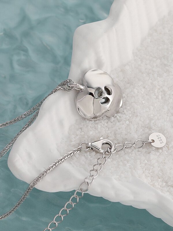 Hypoallergenic Pearl Therapy Necklace - Ceramide-Infused Sterling Silver pH Balancing Jewelry