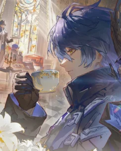 Flins Perler Bead Pattern – Genshin Impact Lightkeeper Fuse Bead Design 3 images