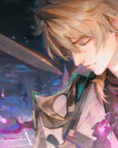 Varka Perler Bead Pattern – Genshin Impact Grand Master Fuse Bead Design 5 images