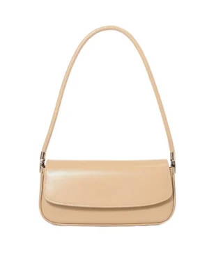 Genuine Leather Baguette Bag