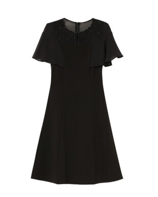 Hand-set Rhinestone A-line Dress