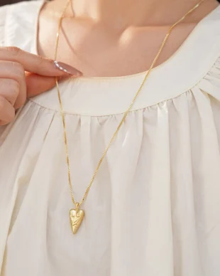 Heart Smile Gold-Plated Necklace