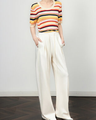 High-Rise Drawstring Outdoor Wide-Leg Pants