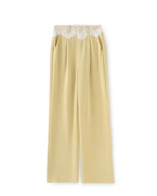 Icy-Touch Lace Trim Lounge Pants