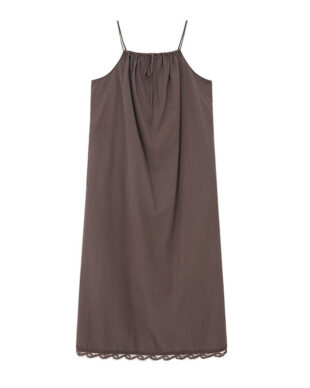 Lace-Trimmed Spaghetti Strap Dress