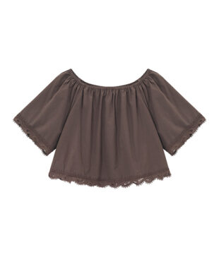 Lace-trimmed Off-shoulder Top