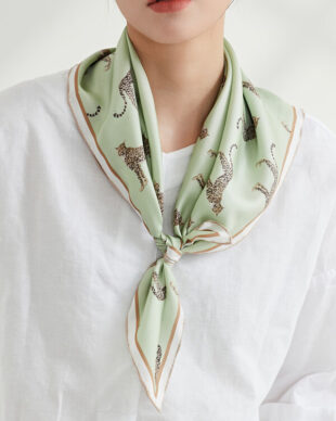 Leopard Silk Scarf